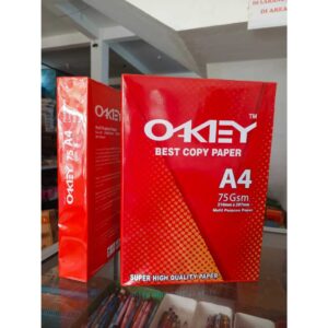 Kertas HVS A4 75 gsm (1 Rim = 500 Lembar) OKEY by Kiky